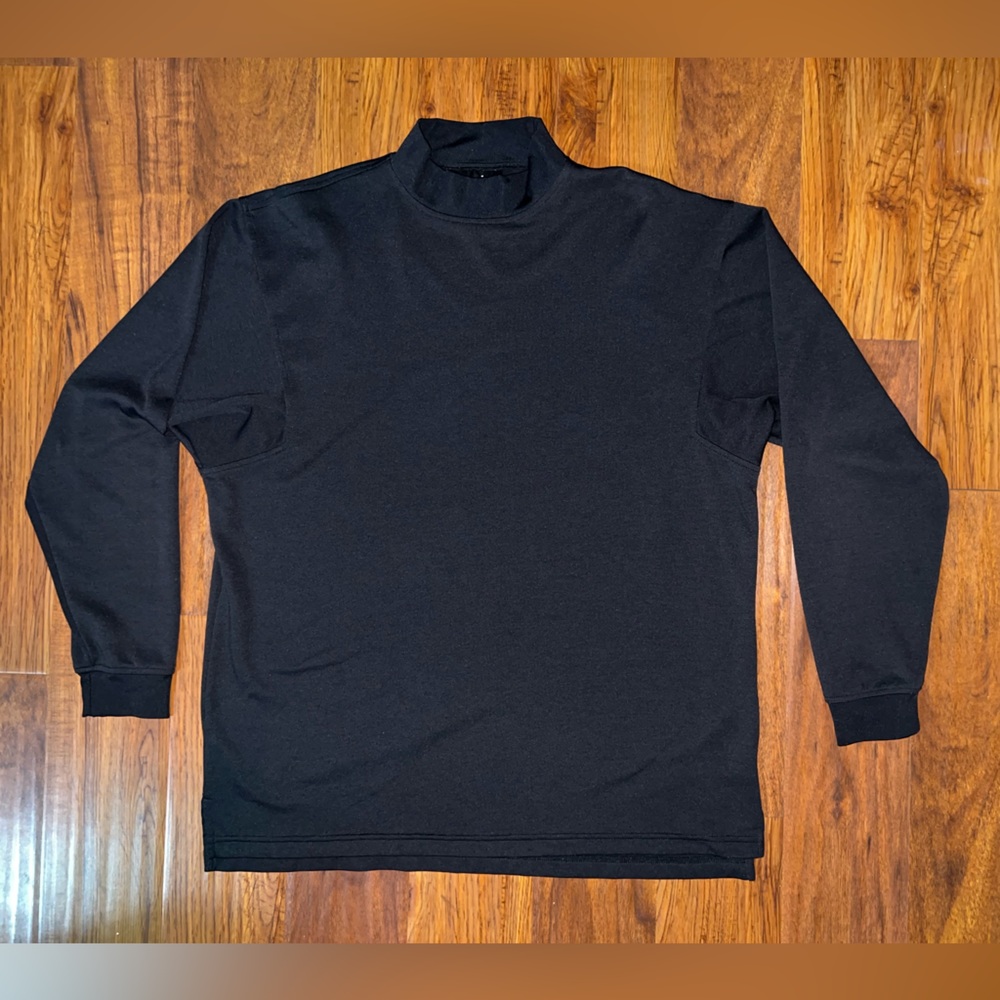 Footjoy Turtleneck Golf Shirt Black Polyester Size XLarge Adult Mens